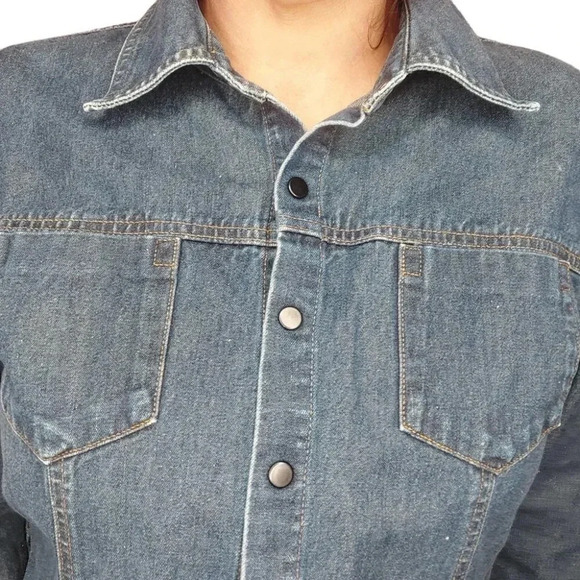 Willi Smith Womens Shacket Blouse Button Up Size Large - Picture 9 of 15